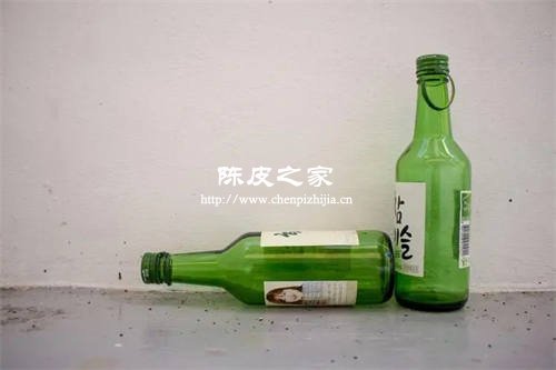 装过酒玻璃瓶子可以放陈皮吗